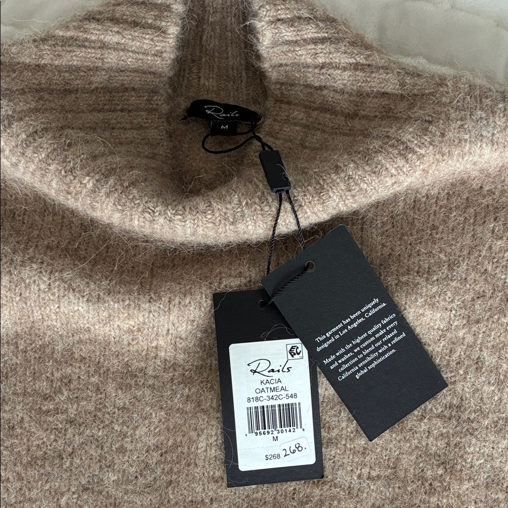 Rails Soft Brown Turtleneck Sweater
